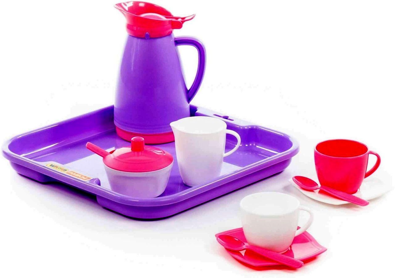 Набор посуды "Алиса" на 2 персоны с подносом (Pretty Pink) \ 40589 Полесье