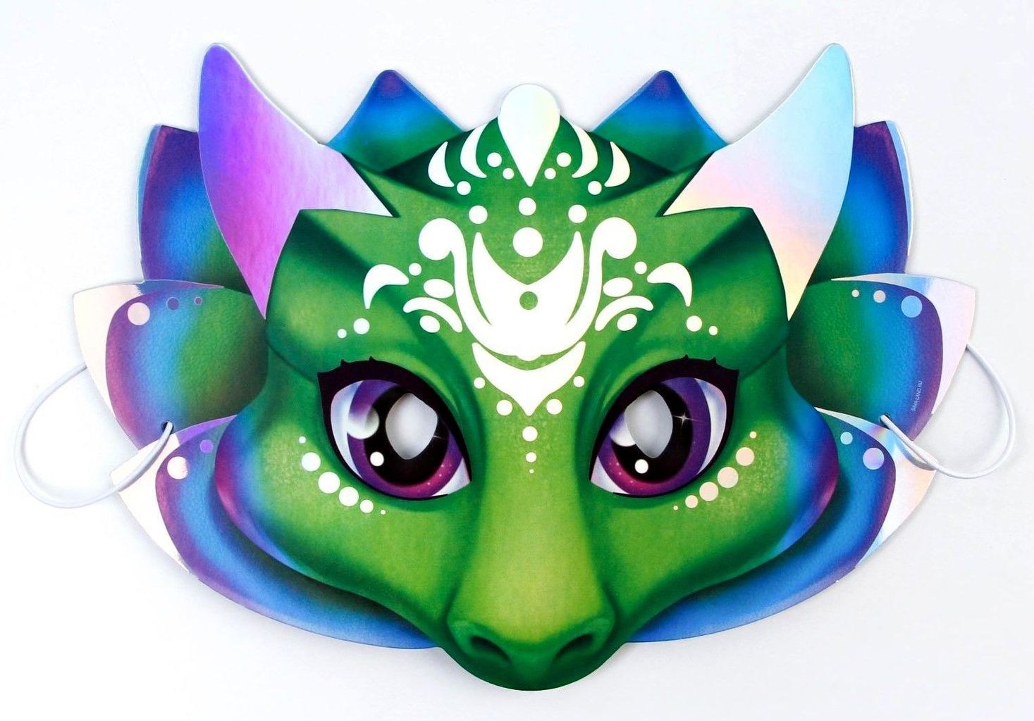 Карнавальная маска "Дракон спокойствия" (картон) \ 9561432