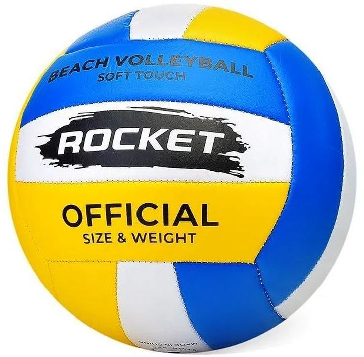 Мяч волейбольный р.5 ROCKET, PVC, 230г \ R0125