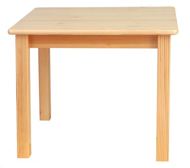 Стол деревянный квадратный, сосна (70х70 см, h 46 см - 1 рост)