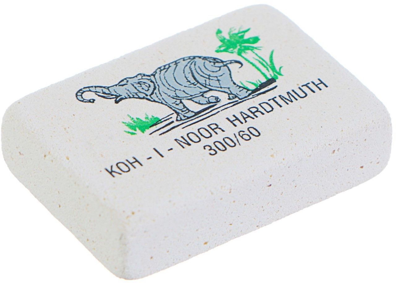 Ластик Elephant 300\60, каучук, 32*18*8 цветной \ 0300060025KD Koh-i-Noor