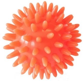 Мяч массажный с шипами d=6 см оранжевый (L 0106)