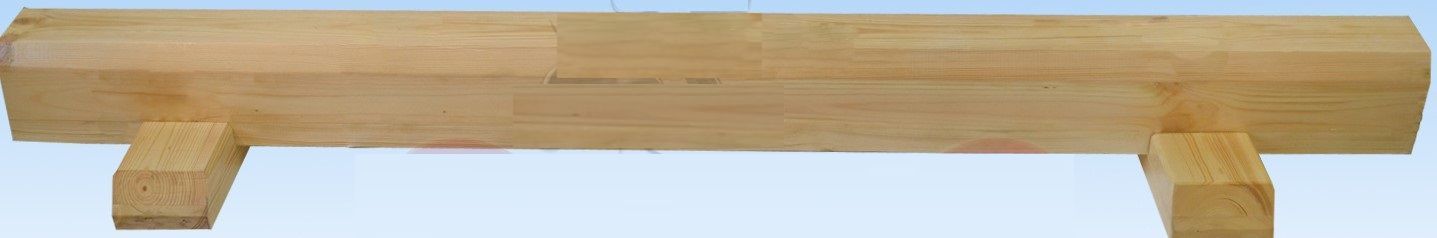 Бревно гимнастическое напольное деревянное длина 2 м. \ Россия