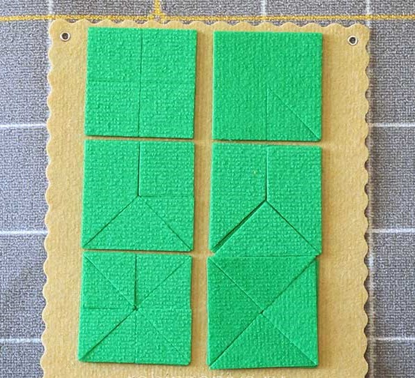 РИВ Прозрачный квадрат Ларчик (ковролин, цвет зеленый) \ ПРИ-172, Россия