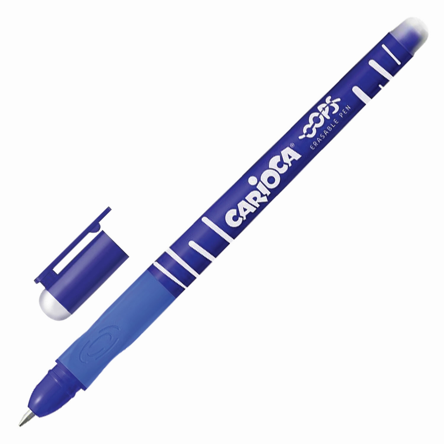 Ручка шарик. CARIOCA OOPS 0,7 мм синий. Пиши-стирай. Кругл прорез.корпус \ 43039\02