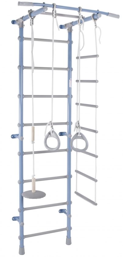 ДСК Pastel 1 голубой-серый (веревочная лестница,тарзанка,кольца) \  PF1П7.16-П