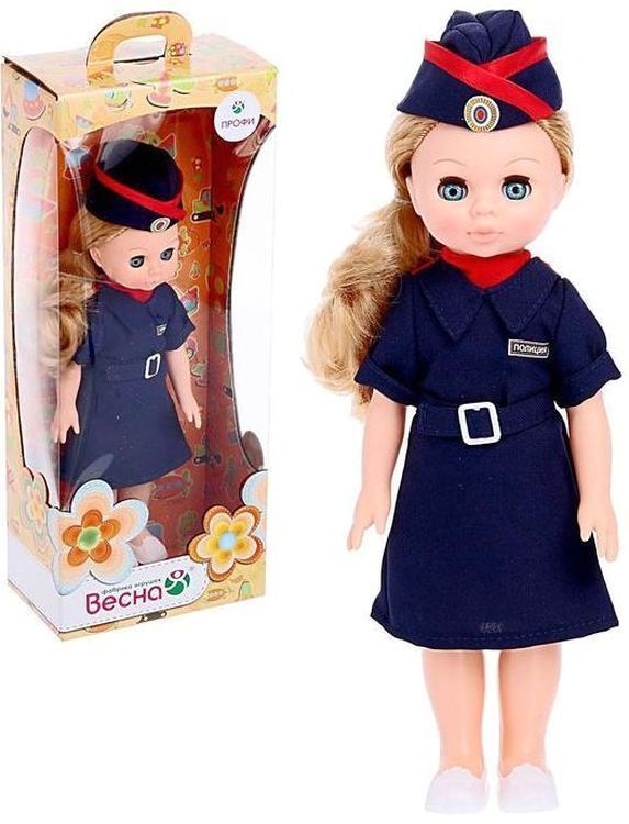 Кукла Полицейский (девочка, 30 см.) \ В3878 Весна