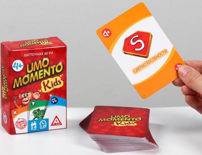 Игра карточная UNO momento. Kids ( +4, 70 шт.) \ 1320759 Лас Играс
