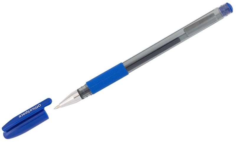 Ручка гелевая OfficeSpace "TC-Grip" синяя, 0,5мм, грип \ 260062