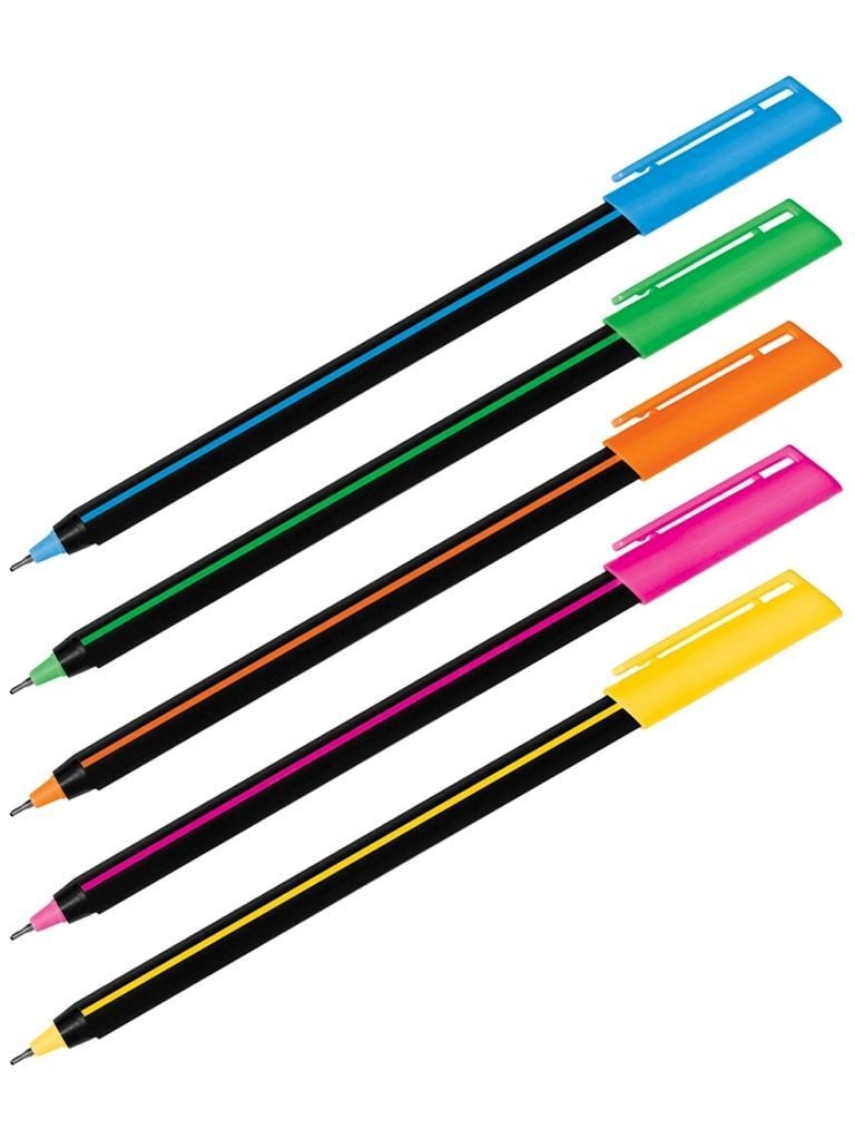 Ручка шариковая Luxor "Stick Soft Touch", синяя, 0,7мм, корпус ассорти \ 19700/50BX