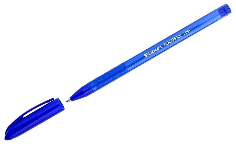 Ручка шариковая Luxor "Focus Icy" синяя, 1,0мм \ 1762 Luxor