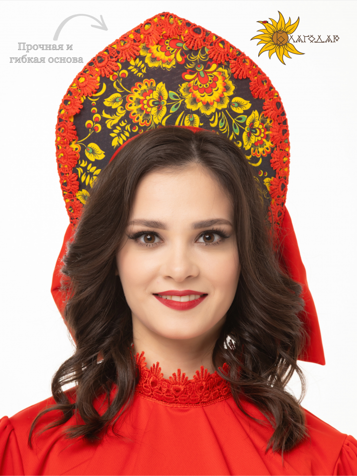 Кокошник Аленушка хохлома
