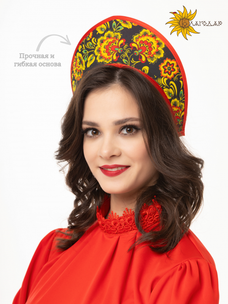 Кокошник Наталья хохлома