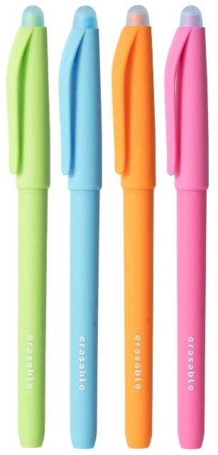 Ручка гелевая стираемая Deli "Erasable" черная, 0,5мм \ EG163-BК