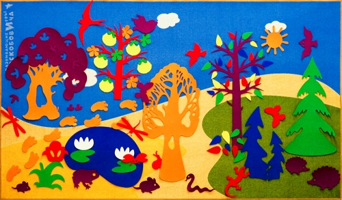 РИВ Фиолетовый лес (развивающая среда, 1,5х2,5 м, ковролин) \ ТЕХ-001, Россия