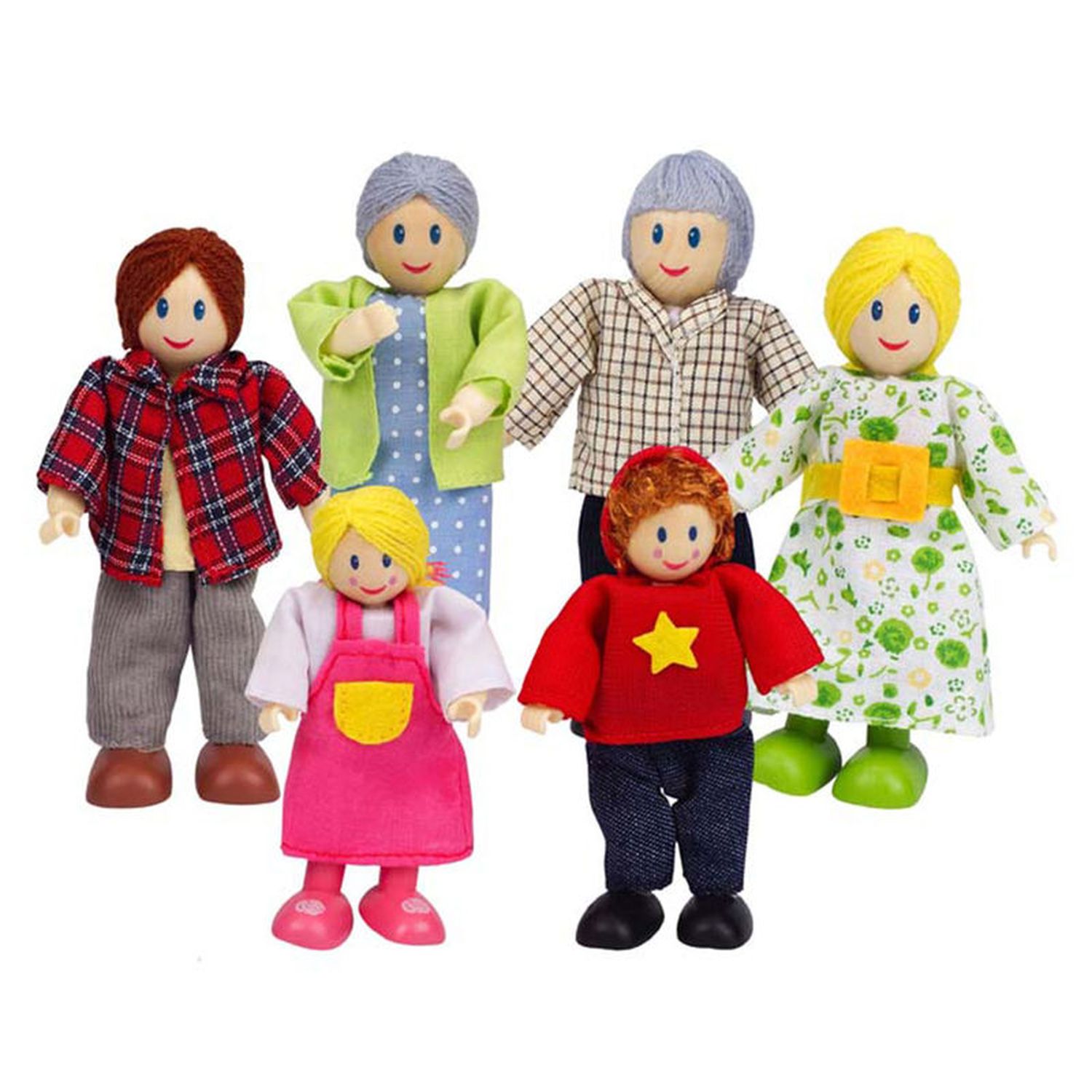 Набор мини-кукол Счастливая семья европейская\ E3500_HP Hape