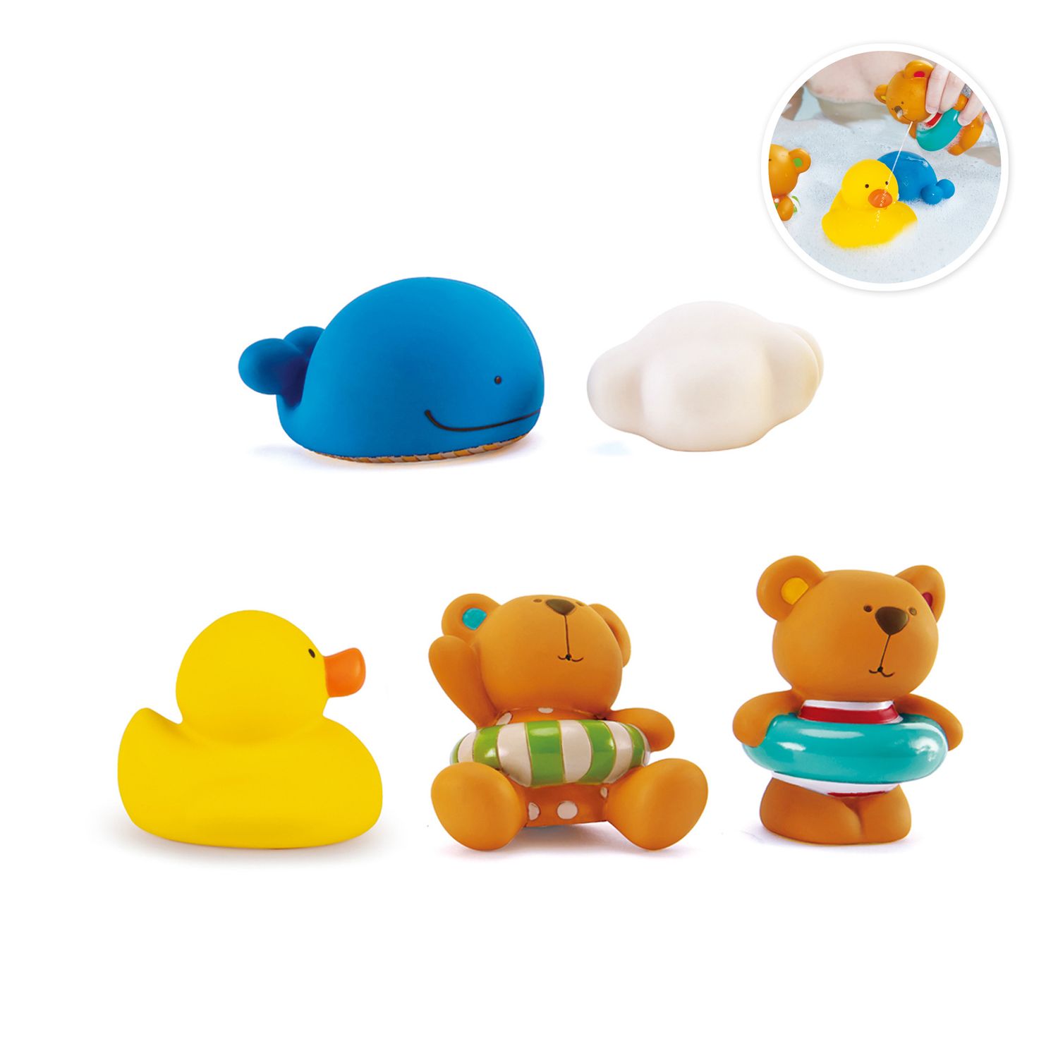 Игрушки для купания "Тедди и его друзья" E0201_HP