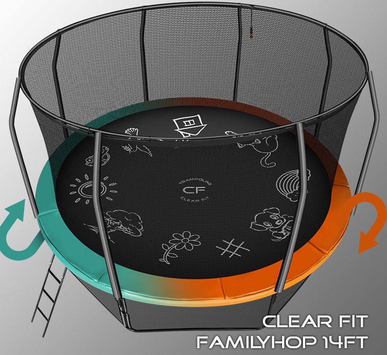 Каркасный батут Clear Fit FamilyHop 14Ft (4,26 м)\ cff_14ft