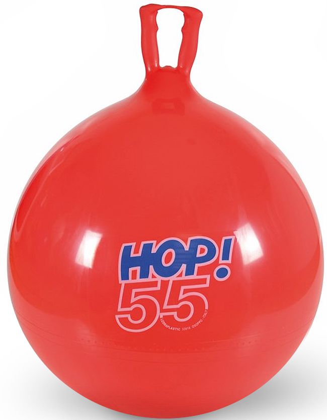 Мяч попрыгун с ручками "НОР" 55 см, красный\ 8055 LEDRAPLASTIC Италия