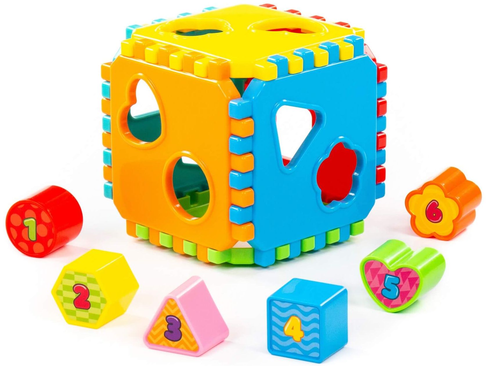 Игрушка развивающая "Куб" (в сеточке) \ 91642 Полесье