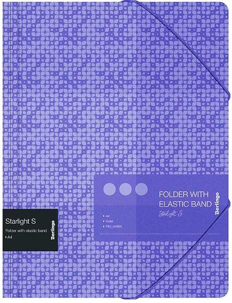 Папка на резинке Berlingo "Starlight S" А4, 600мкм, фиолетовая, с рисунком FB4_A4904 BERLINGO_