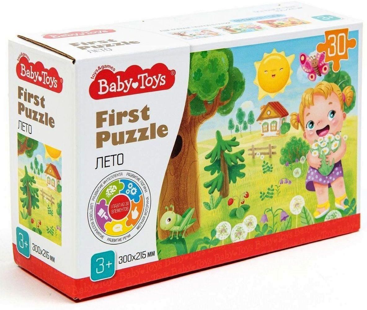 Пазл First Puzzle "Времена года. Лето" BABY TOYS (30эл.) \ 10 Королевство 04160