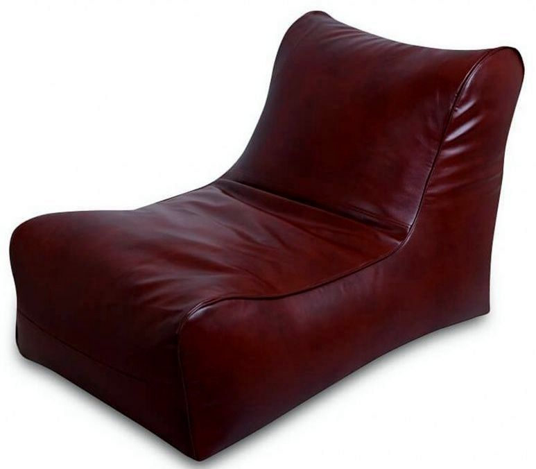 Кресло-лежак из экокожи коричневый \ А218 Алма Россия