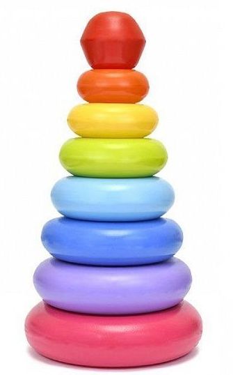 Пирамида Гулливер 39см, 7 колец.\ 9647 Росигрушка, Россия