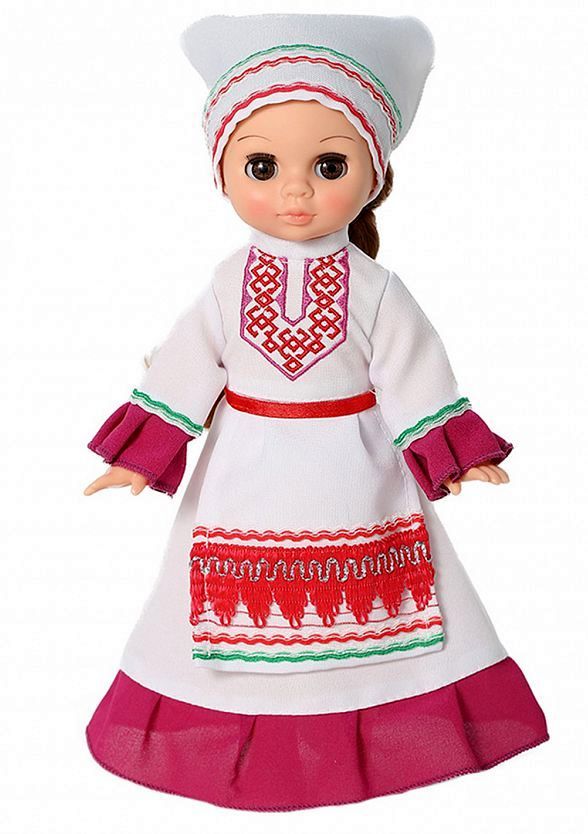 Кукла в марийском костюме Эля девочка \ В3251 Весна
