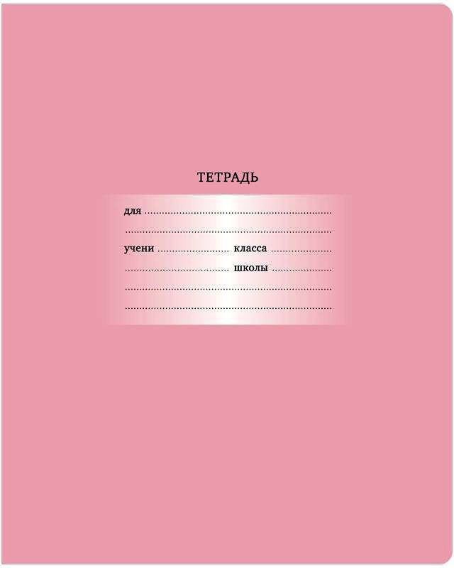 Тетрадь 12л. клетка "Первоклассная", светло-розовая Т5ск12 10568 БиДжи