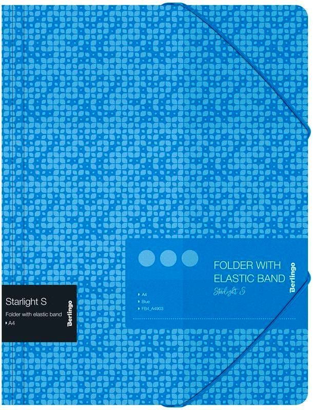 Папка на резинке Berlingo "Starlight S" А4, 600мкм, голубая, с рисунком \ FB4_A4903