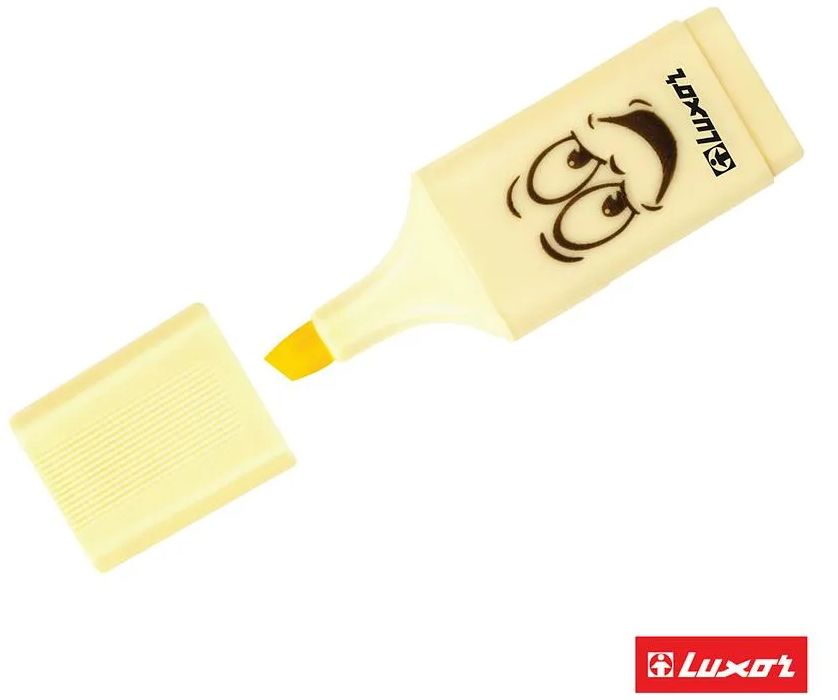 Текстовыделители Luxor "Eyeliter Pastel" пастельный желтый, 1-4,5мм 4031P