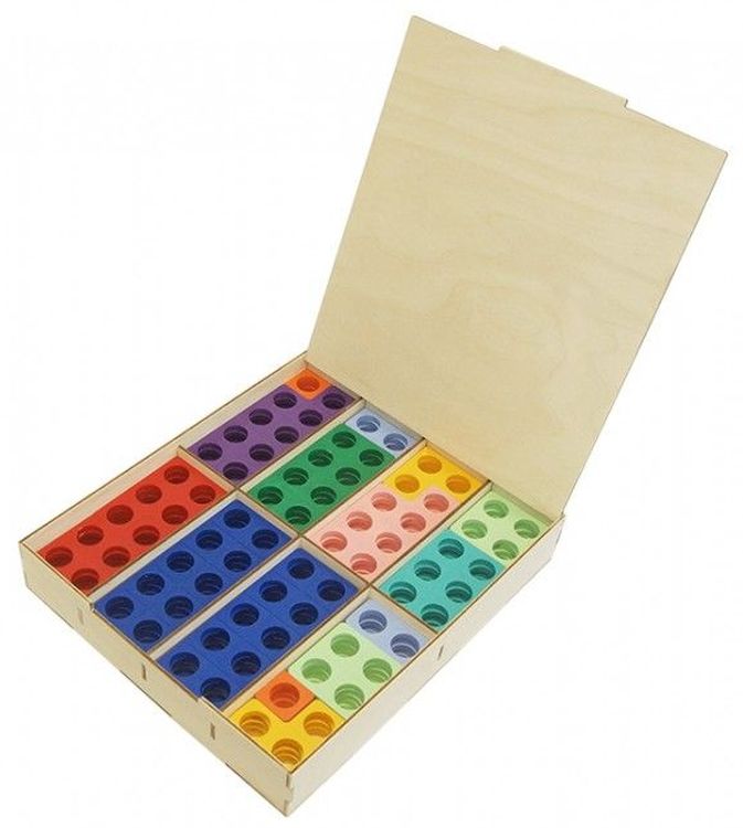 Нумирошка. Набор цветных пластиковых форм 80шт. в коробке по методике Нумикон \ ФН0003 Инклюзив