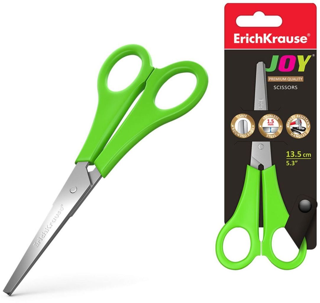 Ножницы "Joy. Premium Quality" 13,5см (в блистере) \ 15033 ErichKrause