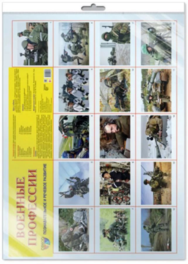 Плакат Военные профессии, А2 в инд. упак. \ Сфера