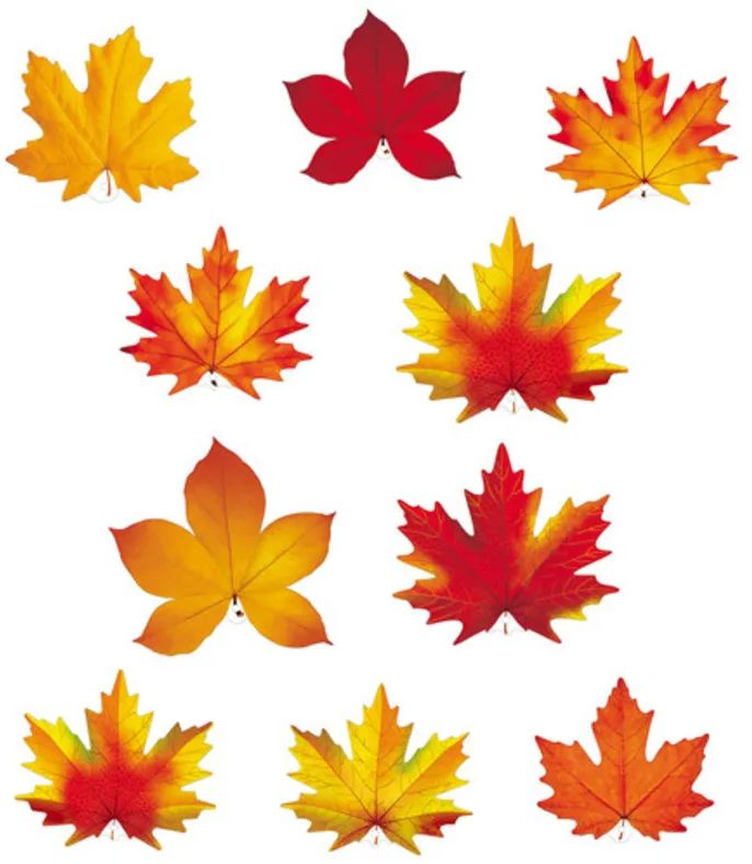 Комплект украшений на скотче Осенние листья (10 шт.) \ КС-16309 Сфера