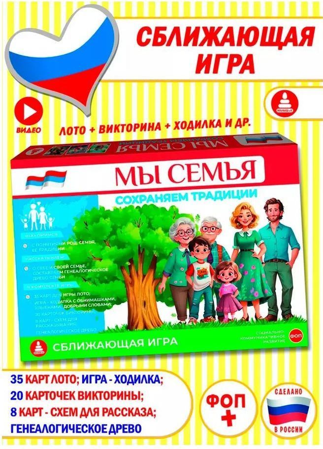 Игра Мы семья. Сохраняем традиции. ФОП \ Радуга С158