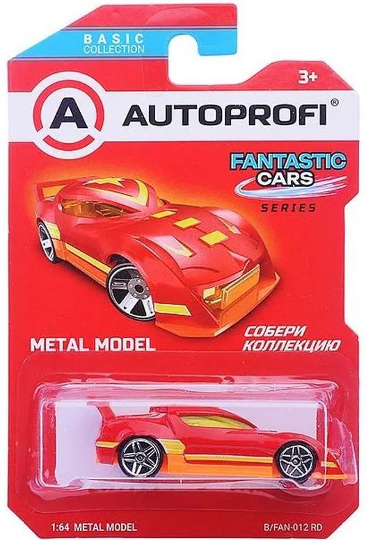 Машинка коллекционная 1:64, Серия FANTASTIC CARS, B/FAN-012 красный \ B/FAN-012 RD