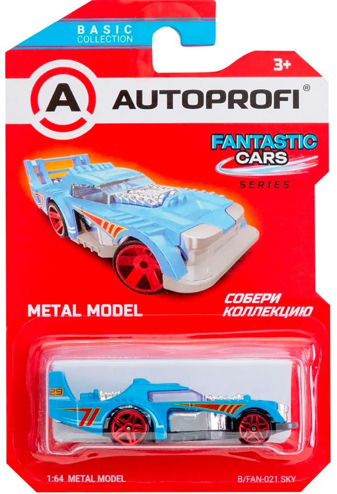 Машинка коллекционная 1:64, Серия FANTASTIC CARS, B/FAN-021 голубой \ B/FAN-021 SKY