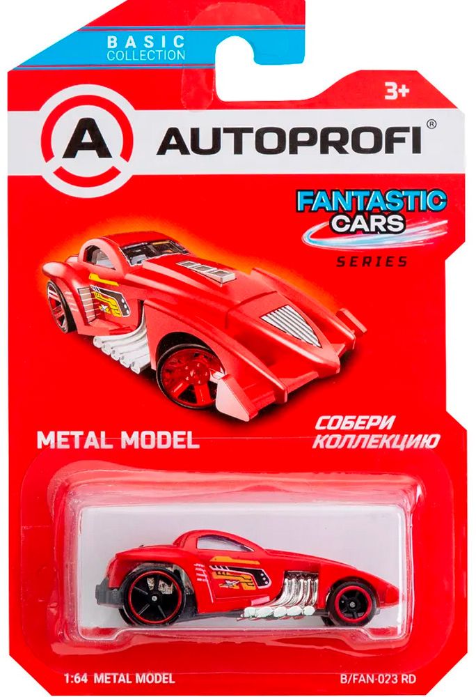 Машинка коллекционная 1:64, Серия FANTASTIC CARS, B/FAN-023 красный \ B/FAN-023 RD