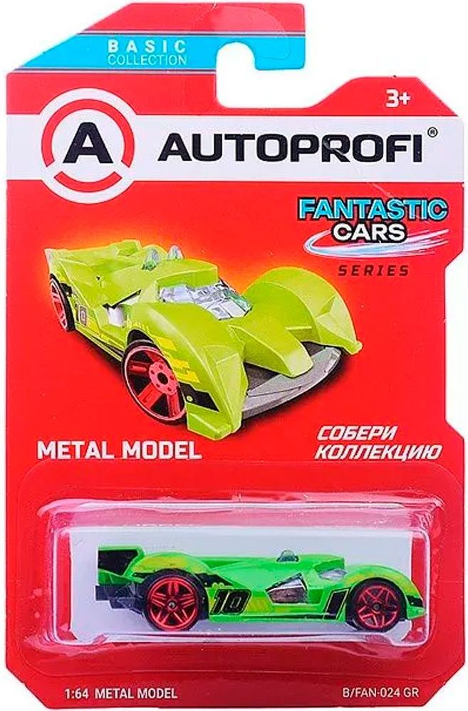 Машинка коллекционная 1:64, Серия FANTASTIC CARS, B/FAN-024 зелёный \ B/FAN-024 GR