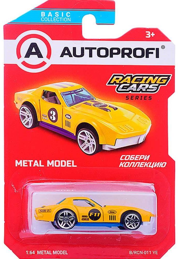 Машинка коллекционная 1:64, Серия RACING CARS, B/RCN-011 жёлтый \ B/RCN-011 YE