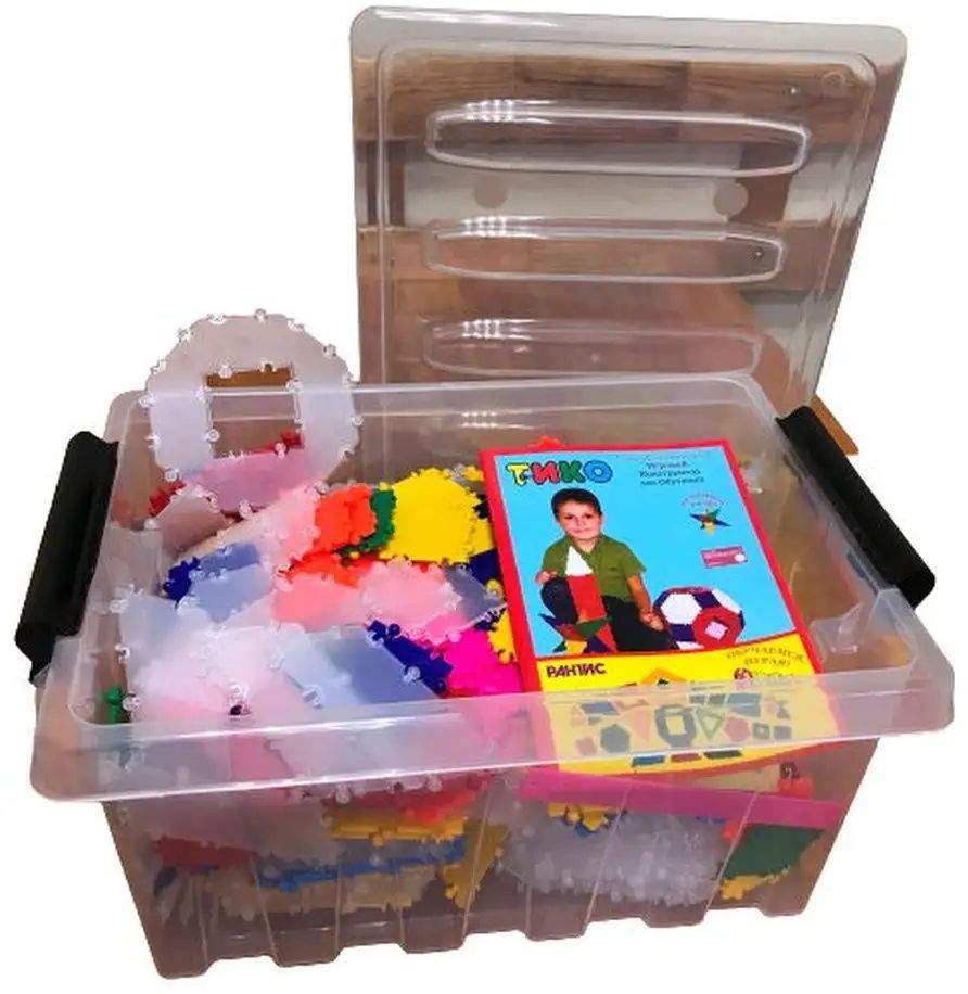 Конструктор ТИКО "Хрустальный" большой набор 415 дет. (в контейнере) \ Рантис