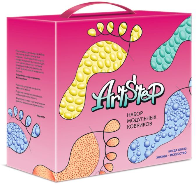 Напольное модульное покрытие "Artstep 8" NEW (8 модулей: кружиться-2шт, летать-2шт, перекат-2шт, ходить-2шт.) ОРТОДОН