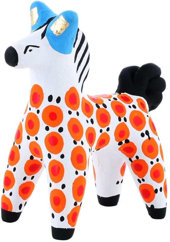 Дымковская игрушка "Конь" №2 \ Россия