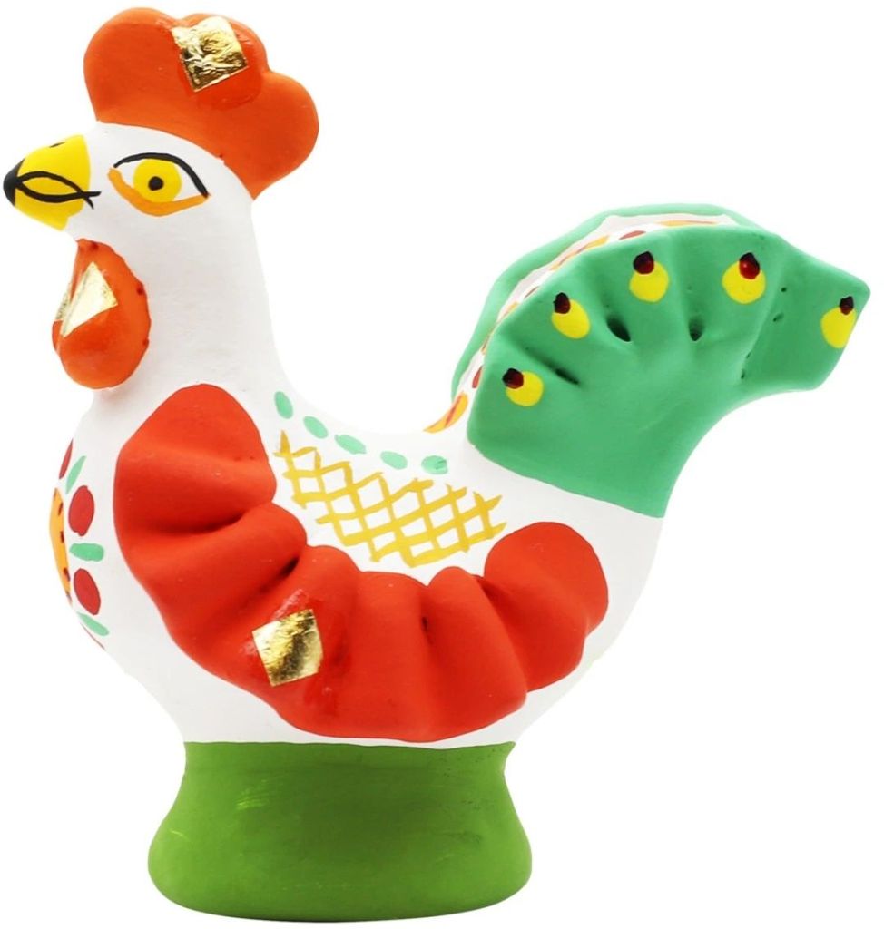 Дымковская игрушка "Петушок" №4 \ Россия