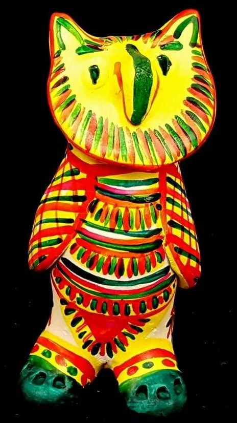 Филимоновская игрушка свистулька "Сова" 11см \ Россия