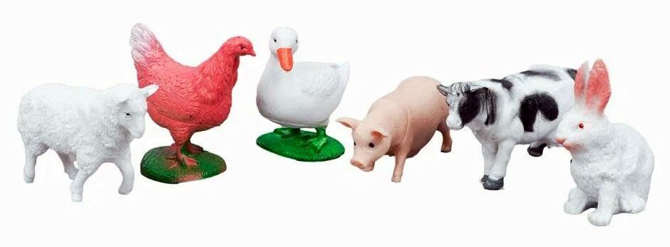 Набор рассказы о животных "Домашние животные" (6шт., 7-8см в ассорт. в пак.) \ YG98434-R Играем вместе