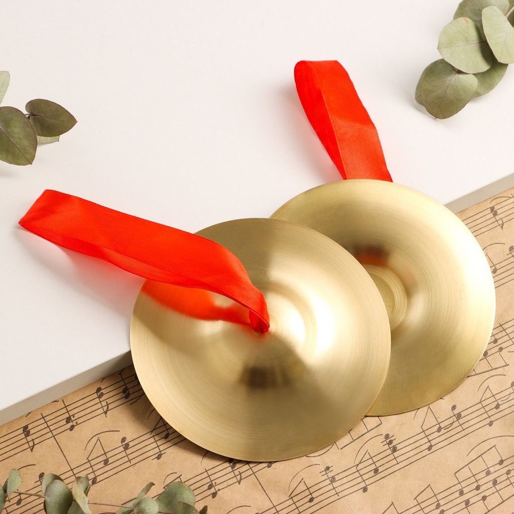 Музыкальный инструмент Music Life «Тарелки ударные ручные», 15 см \ 9906409