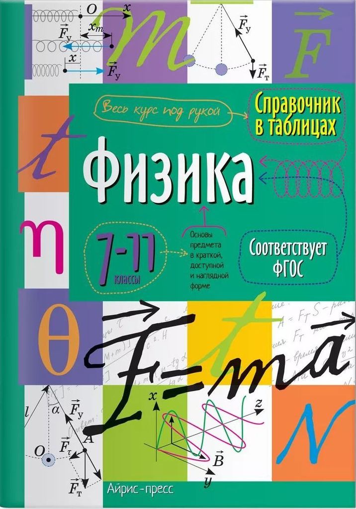 Справочник в таблицах. Физика. 7-11класс. ФГОС \ Айрис-пресс